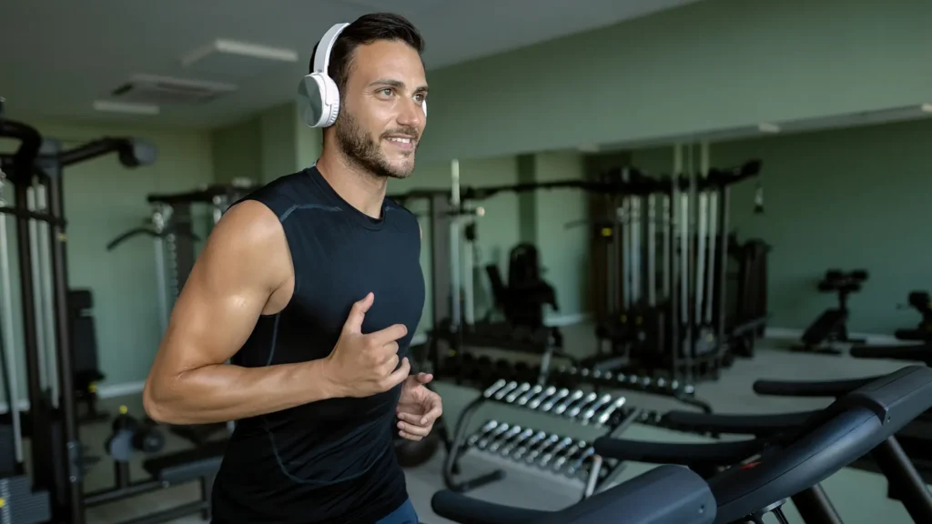 Música ajuda na concentração e foco durante exercícios. Foto: Freepik